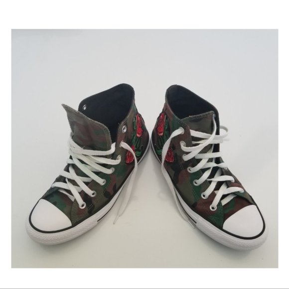 camo converse with rose